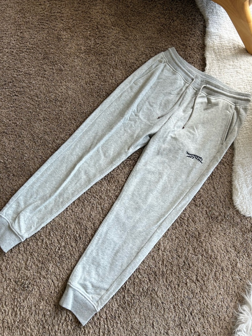 Gray Men's Jogger Sweatpants with Drawstring